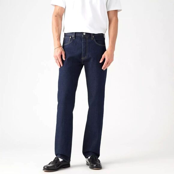 NWT $89.50 Levi's Premium 501 '93 Straight Dark Wash Stretch Jeans Men 38x34 - Picture 1 of 11